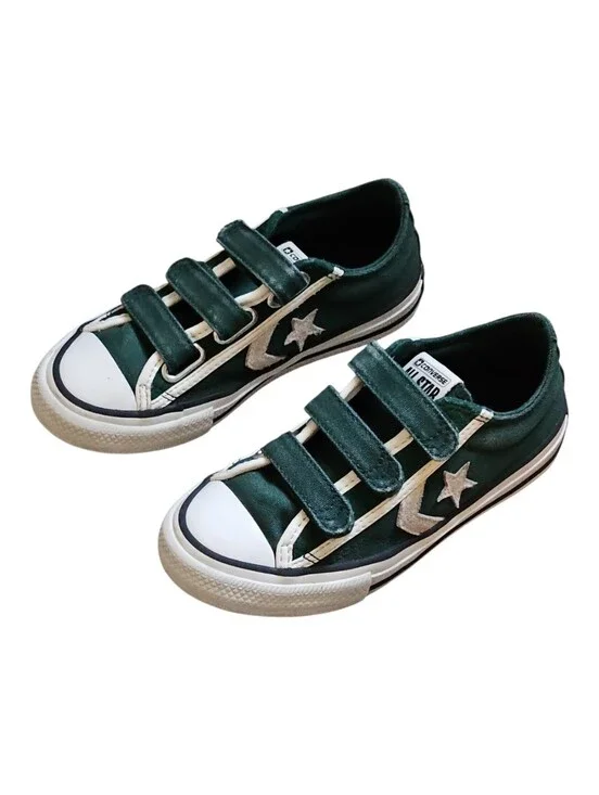 Converse Star Player 76 Easy-on Luxe Low Top Sneakers Shoes. Kids 13