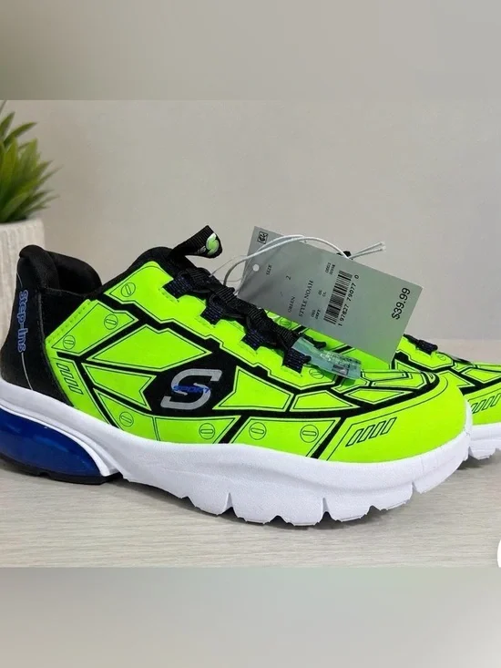 Kids’ S Sport By Skechers Step-Ins Sneakers 3D Overlay Memory Foam