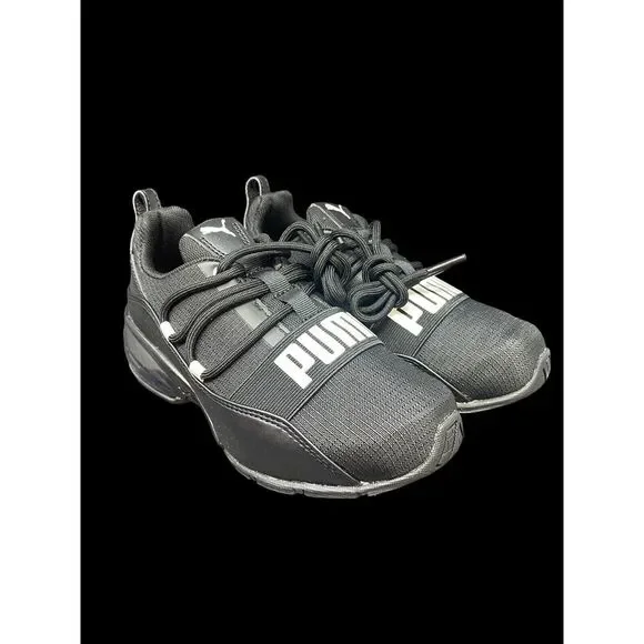 PUMA Cell Regulate PS Toddler - Youth Running Shoes Size 3.5C Black White NIB‎