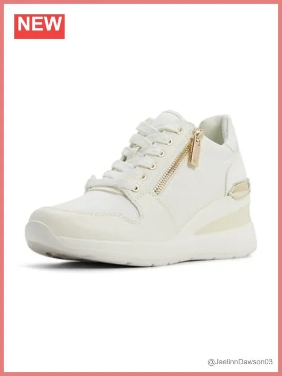 Women's Wedge Sneakers Lace-Up Athletic Comfort Walking Shoes with Cushioned