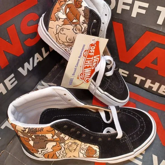 Vans Men's 5/Women's 6.5 Breast Cancer Awareness Sk8-Hi VN0A4BV6TRL