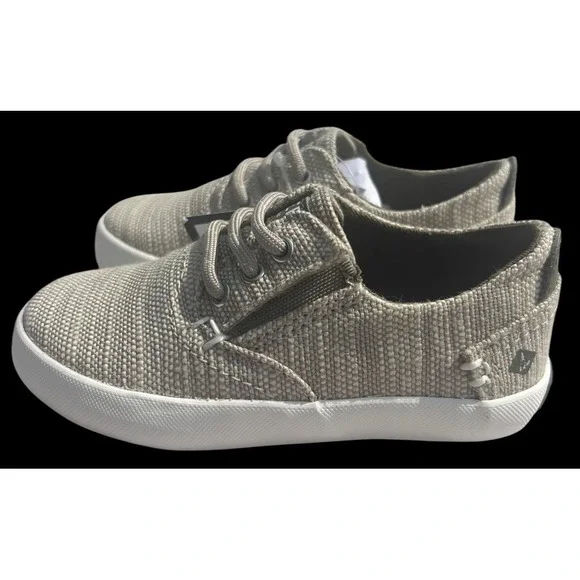 Sperry Bodie JR Tan Canvas Washable Top Sider Slip On Sneaker Shoe Toddler 7M