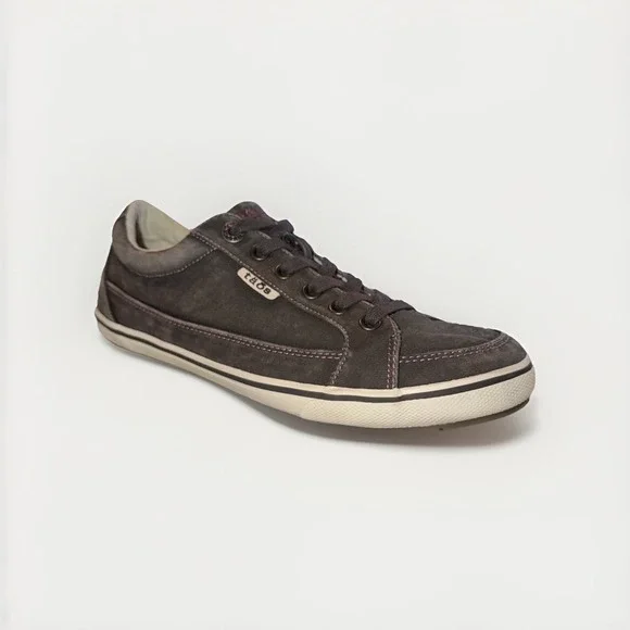 Taos Moc Star Lace Up Canvas Sneakers Women's Size 8W Graphite Distressed Arch