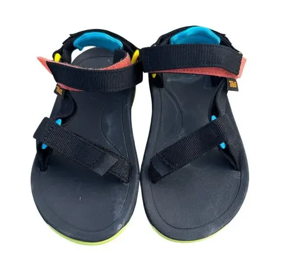 Boys Teva Sandals - Black/Green/Blue/Orange - Size 13 (youth)