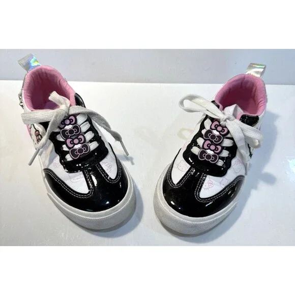Hello Kitty Court Sneakers White Pink Little Kid Girl Shoes Size 12 Toddler