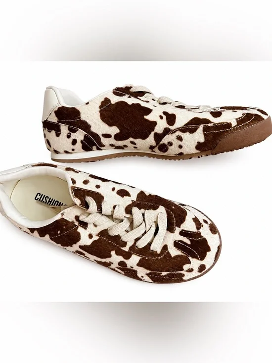 Cowprint Brown & White Sneaker
