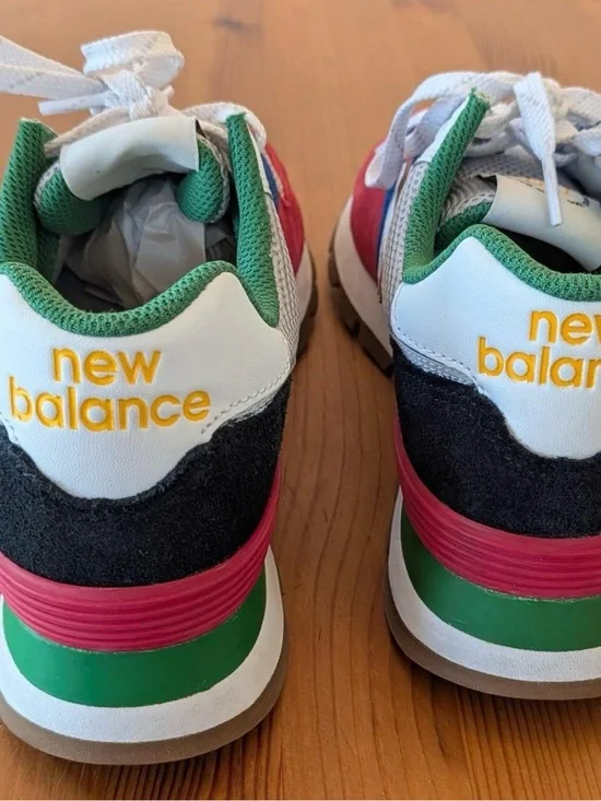 New Balance 574 Multicolor Sneakers | Green Red Blue | Retro Classic Shoes
