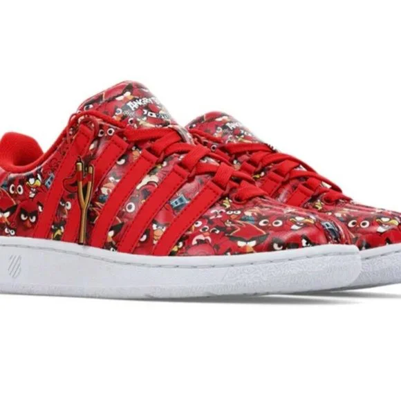 Angry birds 10 years collection red shoes kids size 4.5 big boys