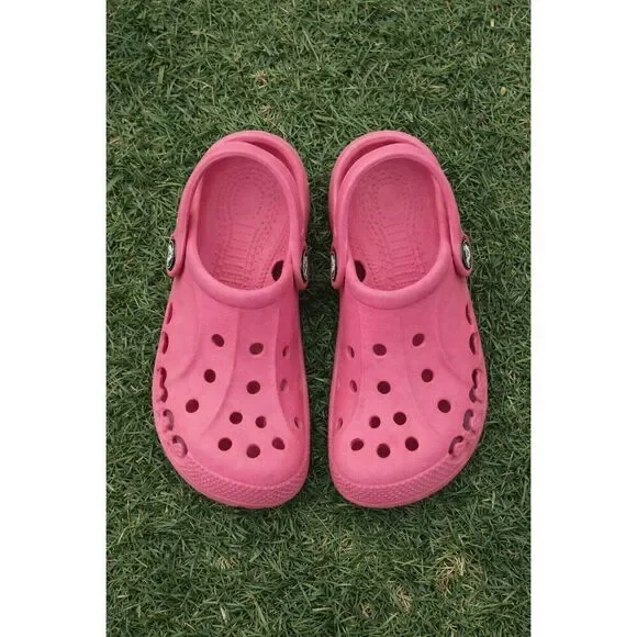Crocs Coast Clog K Little Girl's Party Pink Sandals 204094-6U9 Size  C10
