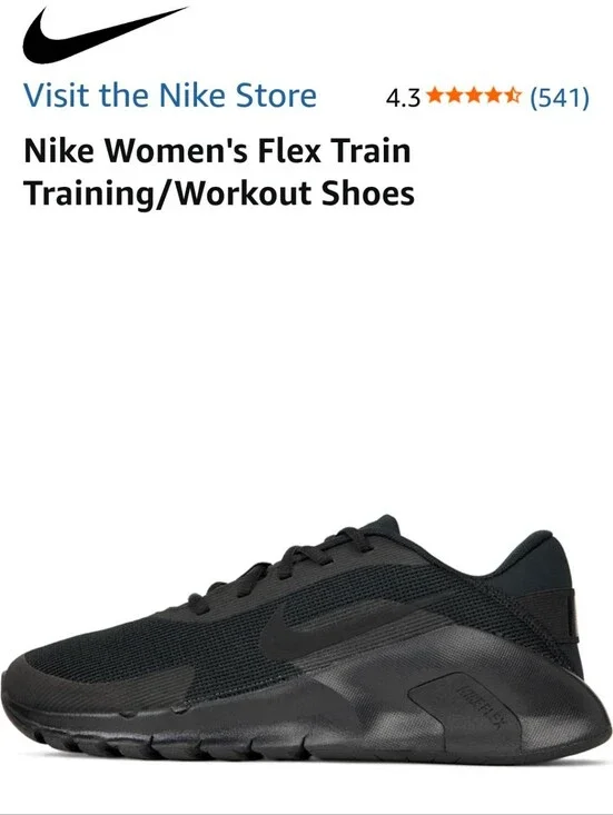 Nike Women's Flex Train All-Black Training Shoes