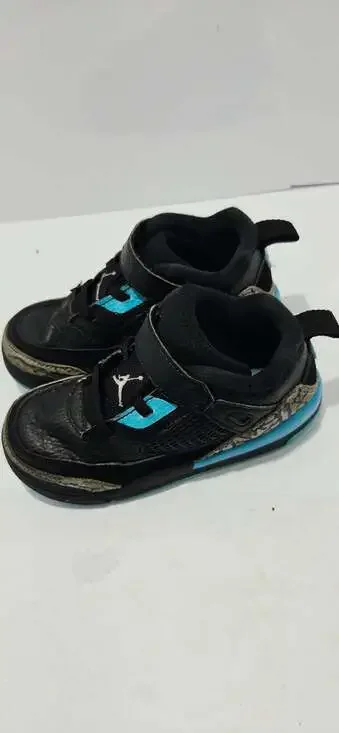 Jordan Spizike Low Toddler Shoes Black Gamma Blue FQ3952-005 Sz 10C