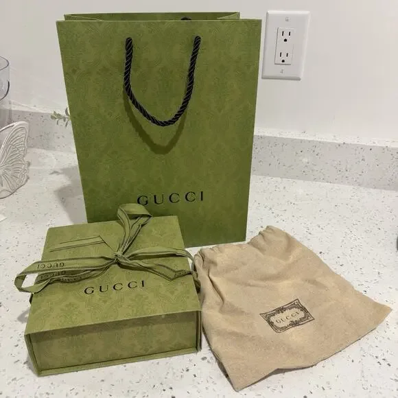 Gucci Green Gift Bag Dust Bag Gift Bag designer TS packaging set
