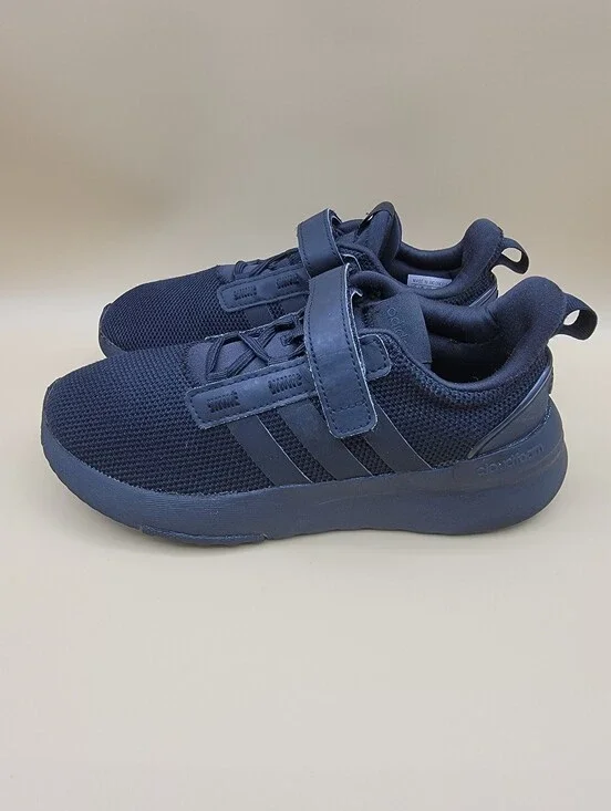 Adidas Racer TR21 Little Kids Shoes Size 2C Black Boys Girls Slip-On Running