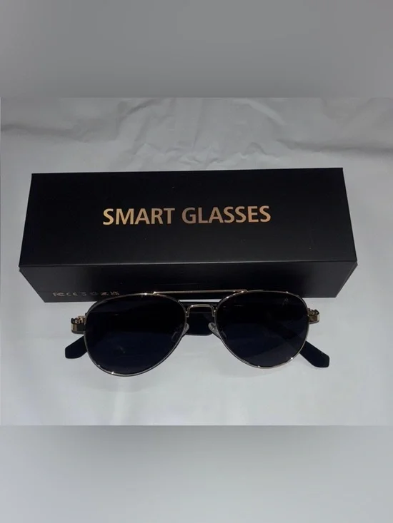 Wireless Bluetooth Smart Glasses Aviator Sunglasses polarized Call Music Headset