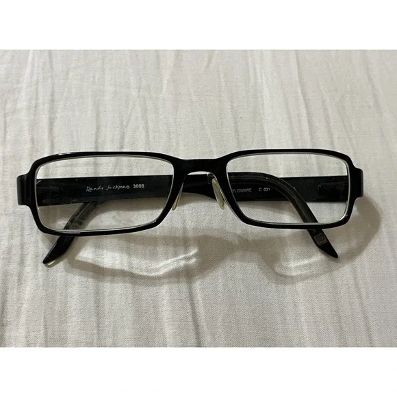 Randy Jackson Black Shiny Full Frame Zyloware 3008 Col. 021 55-19-145