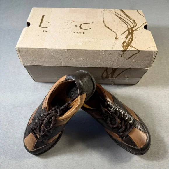b.o.c. Born Concept Women's Brown Leather Lace Up Oxford Shoes C47835 Size 7 38