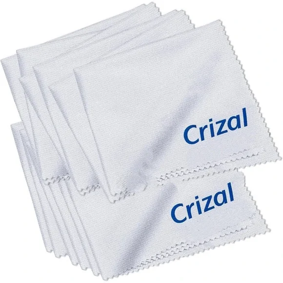 CRIZAL Microfiber Cleaning Cloths for Glasses & AR Coated Lenses, 12 Pack