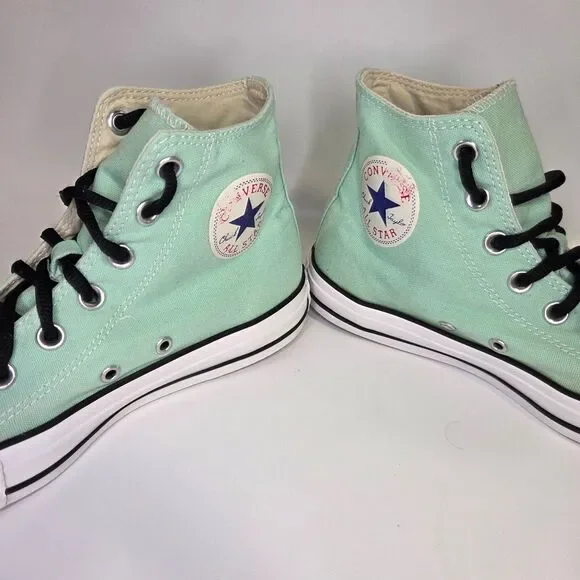 Converse Chuck Taylor All Star Hi Tops Sneaker Shoe Mint Green Womens 8 Mens 6