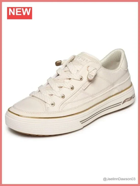 Canvas Slip-On Sneakers with Arch Fit Insole and Rubber Sole