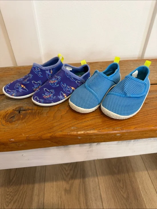 Two Pairs of Toddler Boys Water Shoes 7-10