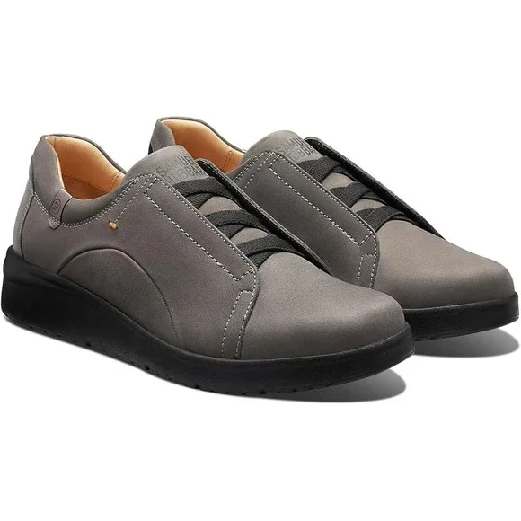 Samuel Hubbard NEW Women's Sneaker Style Comfort Shoes Gray Leather Slip On- 8‎