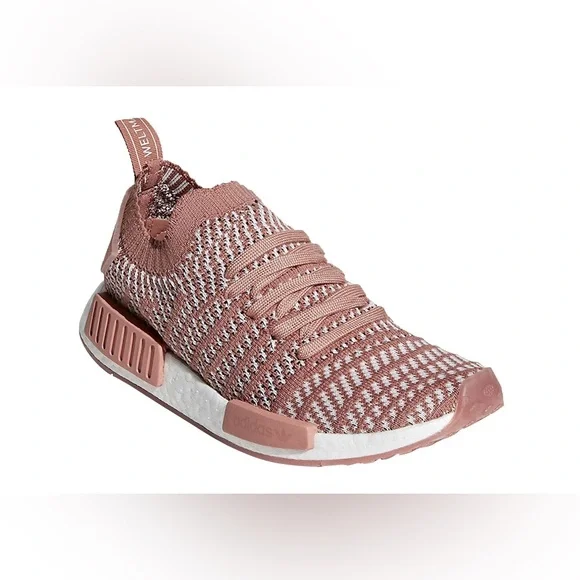 Adidas NMD PR1 Primeknit Sneakers Ash Pink Womens Size 8