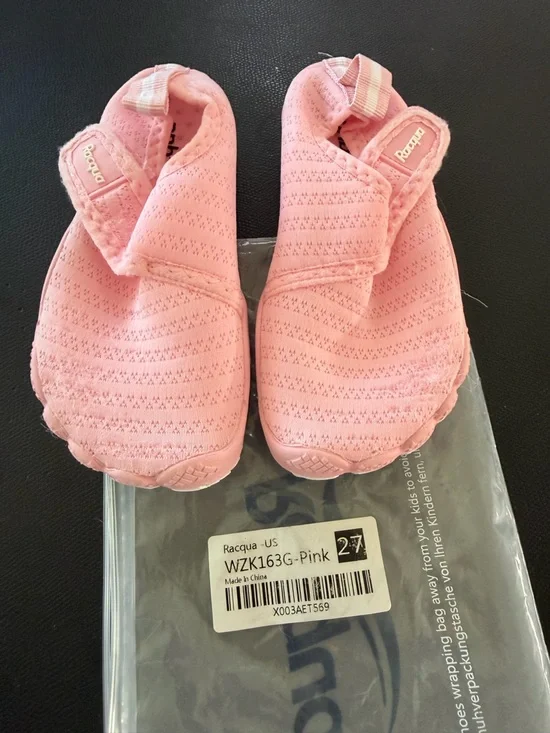 Kids Pink Slip-On Soft Knit Shoes