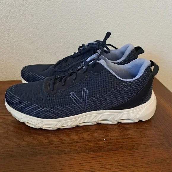 Vionic Priscilla Navy Blue Mesh Walking Sneakers Womens 11 Wide DD:10-2025