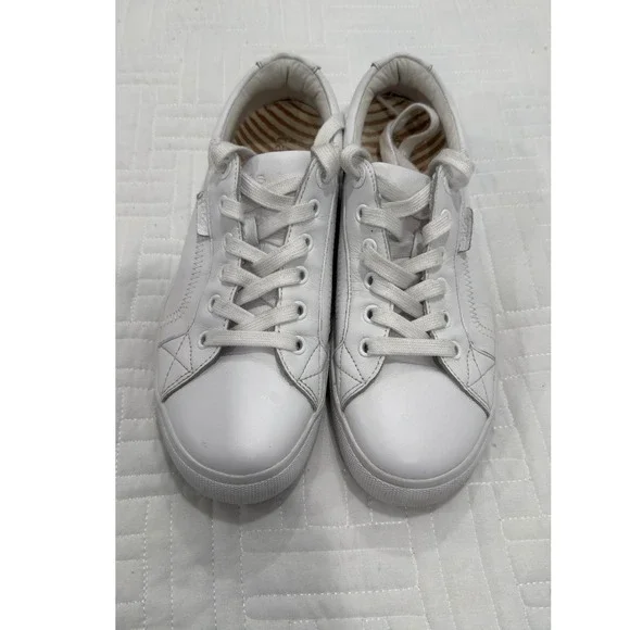 Taos Plim Soul Lux White Leather Lace Up Sneakers Shoes PLX-13994A