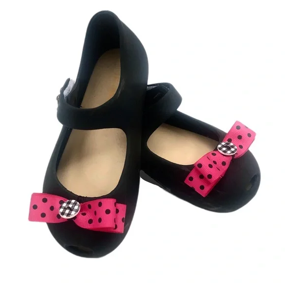 Ifans Toddler Black Rubber Mary Janes Size 8