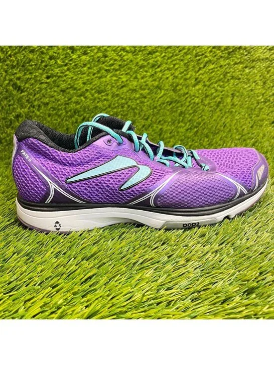 Newton‎ Fate II Womens Size 9 Purple White Blue Athletic Running Shoes Sneakers