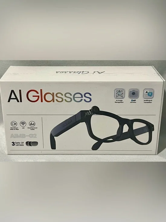 Smart AI Eyewear in Black