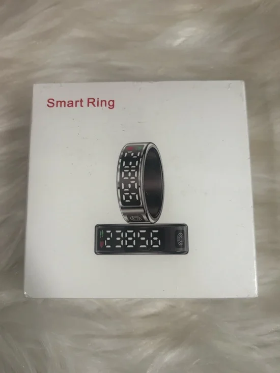 Smart Ring Health Tracker with LED Display Screen, Waterproof Fitness Size 13