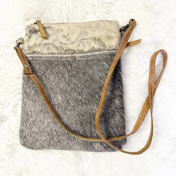 Myra Bag Hair-On Hide Crossbody Bag Western Boho Cowhide
