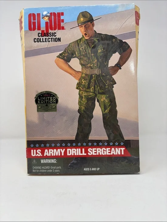 GI Joe U.S. Army Drill Sergeant Action Figure in Green Camo
