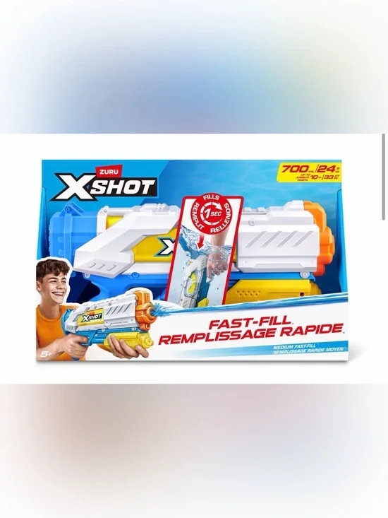XSHOT Water Fast-Fill (700ml 34ft) Water Blaster by ZURU, with Seal Technology O
