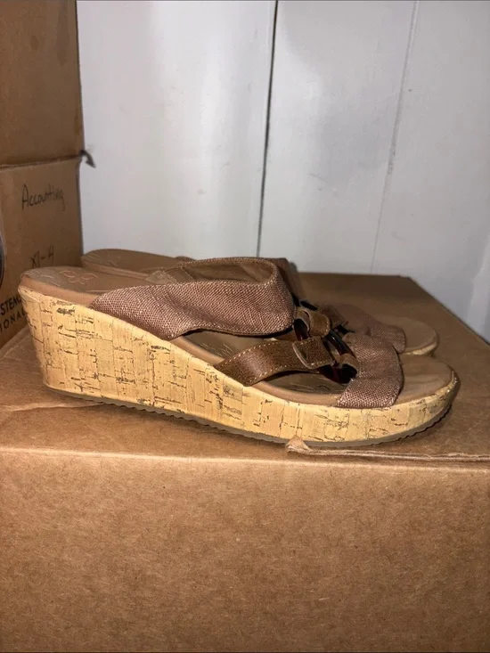 Women's Skechers Cork Wedge Sandals size 8.5