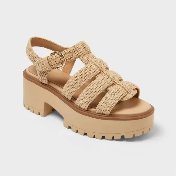 Women’s Lucille Heels with Memory Foam Insole 6.5 Natural