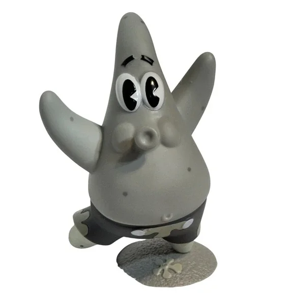SpongeBob SquarePants Masterpiece Memes Patrick Star Figure Primitive Grey Vinyl