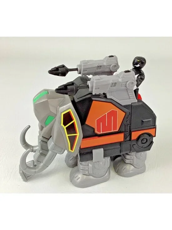 Imaginext Power Rangers Toy Figure Black Ranger Mammoth Figure Toy Fisher Price