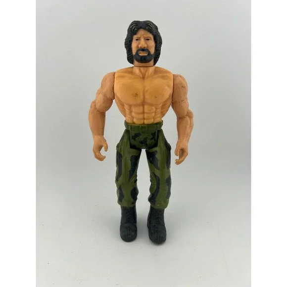 Vintage 1985 M-Force Snake Action Figure Toy Soldier Green Camo‎ Pants