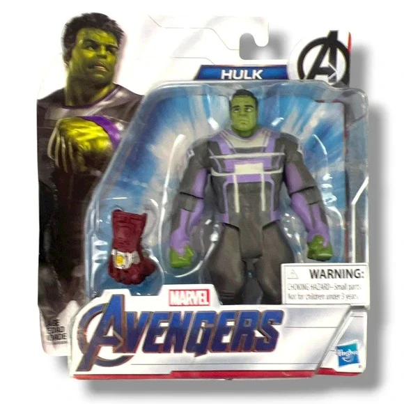 Marvel‎ Avengers Hulk Action Figure Toy with Infinity Gauntlet Accessory NIB
