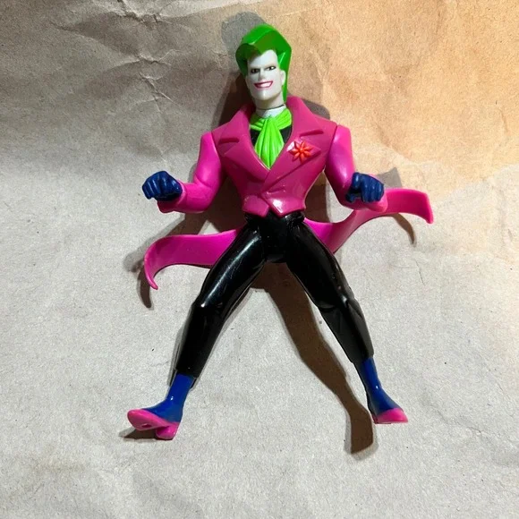 Kenner 5in Joker Action Figure Pink Tailcoat Batman Animated Series 1994 Vintage