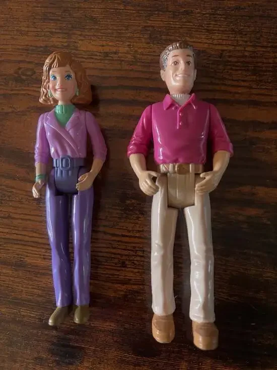 Playskool Posable Parent Action Figures Mother and Father Doll Set