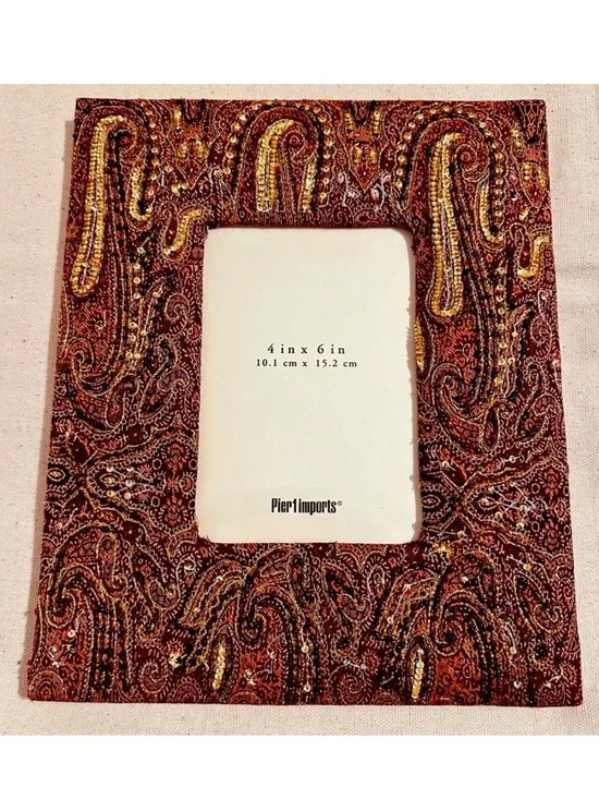 Pier 1 Imports | Frame | Jamavar Embroidered Desk Frame