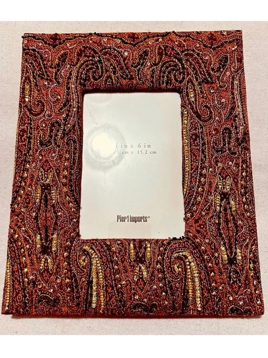 Pier 1 Imports | Frame | Jamavar Embroidered Desk Frame