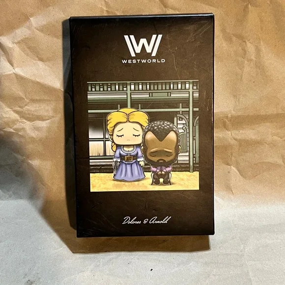 Loot Crate Westworld Dolores‎ & Arnold Figure Black SuperEmoFriends J Salvador