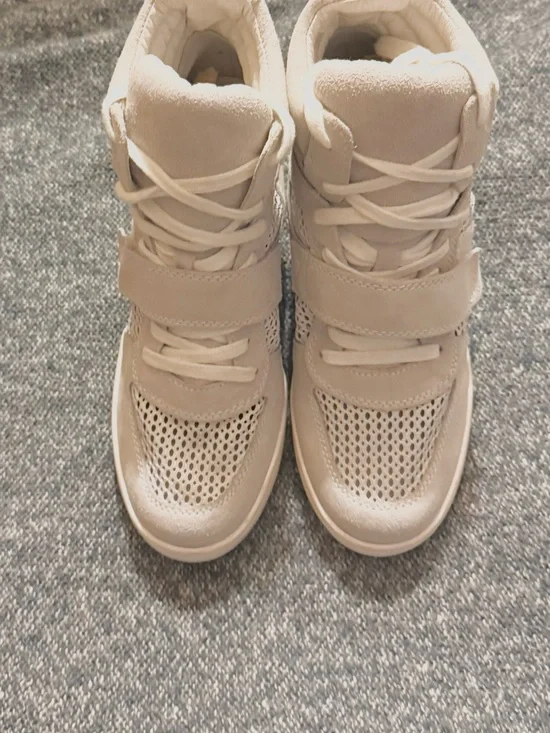 Ash Women's Suede Wedge Sneakers
