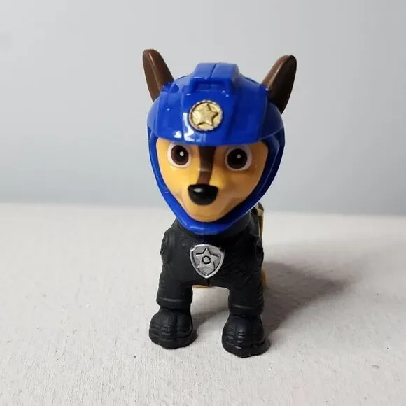 Paw Patrol Moto Pups Exclusive Chase Toy Mini Figure w/Black Blue Sheriff