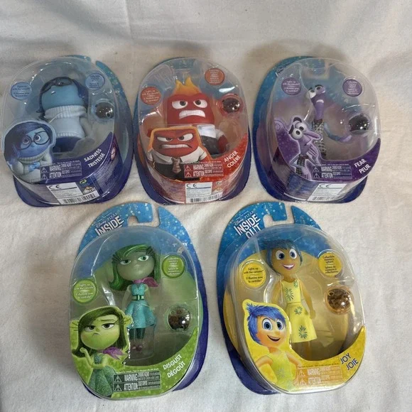 5 Disney PIXAR Inside Out Figures  - Includes Memory ORB Sphere NEW OLD STOCK‎